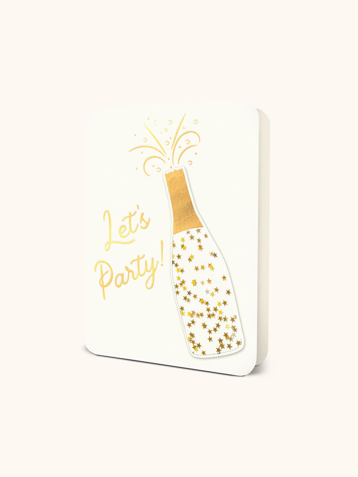 Pop the Bubbly Deluxe Greeting Card