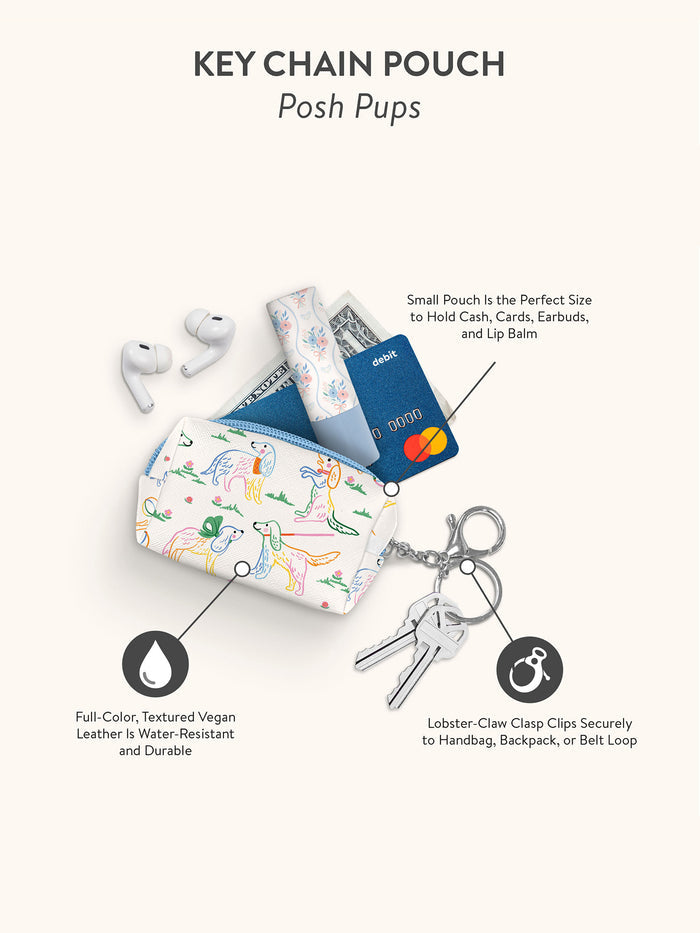 Posh Pups Key Chain Pouch