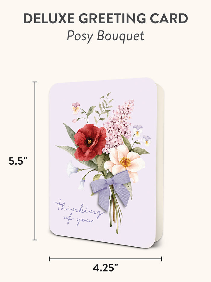 Posy Bouquet Deluxe Greeting Cards