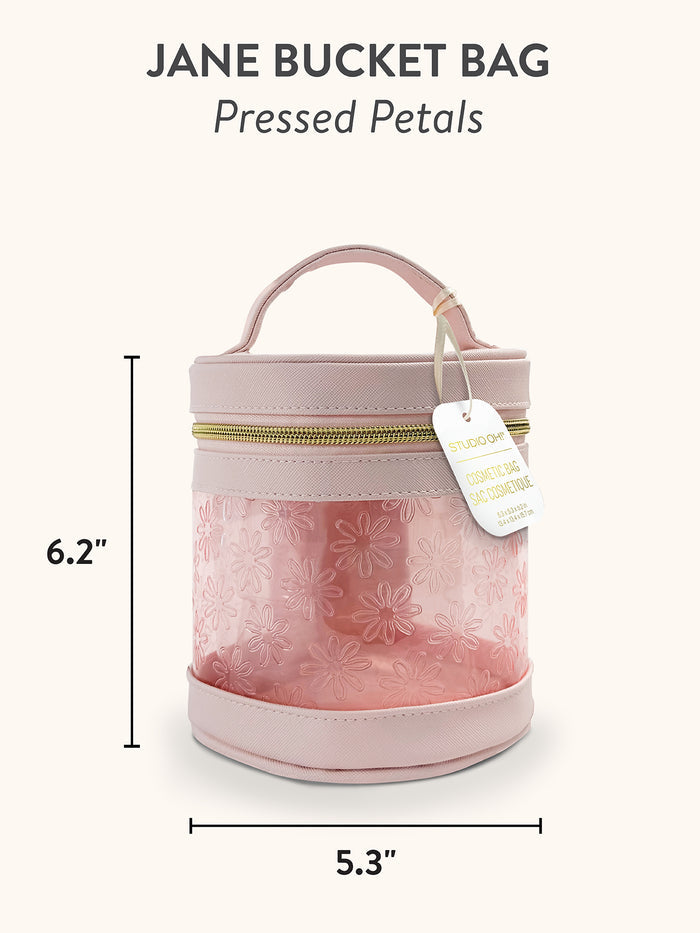 Pressed Petals Jane Bucket Cosmetic Bag