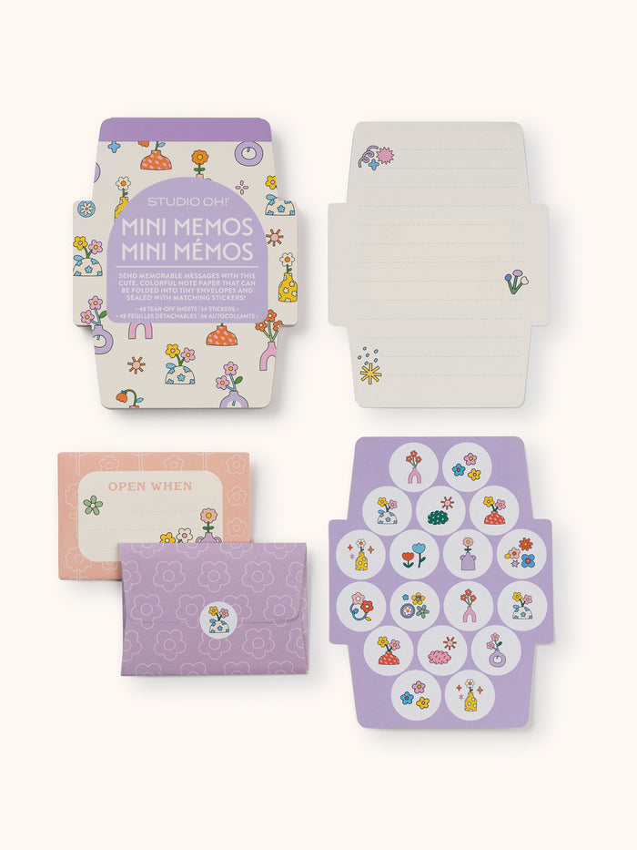 Pretty Posies Mini Memos with Stickers