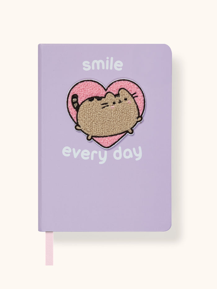 Pusheen Smile Every Day Chenille Patch Medium Casebound Notebook