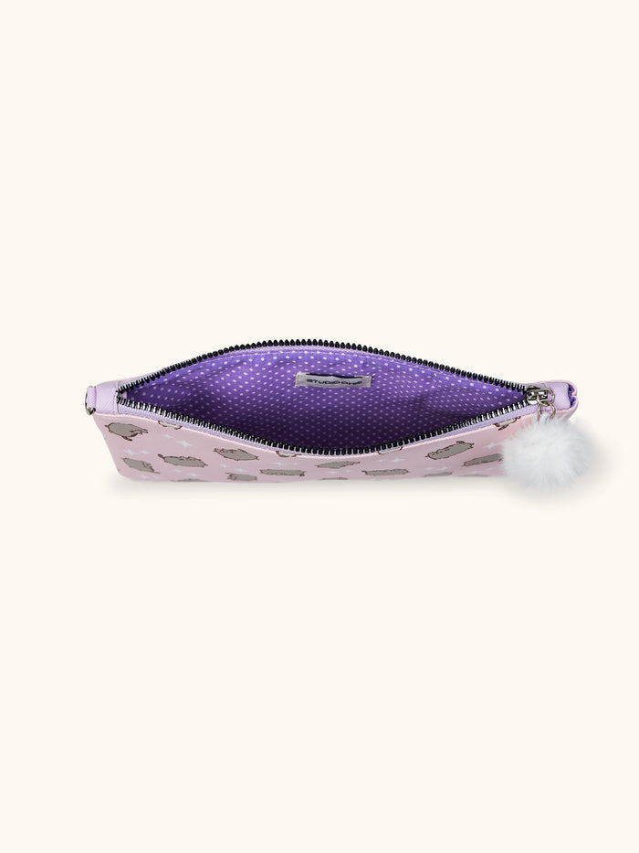 Pusheen Sparkles Medium Pencil Pouch with Wrist Strap & Decorative Pull