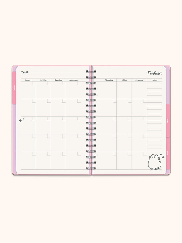 Pusheen Sparkles Undated Tri-Tab Planner