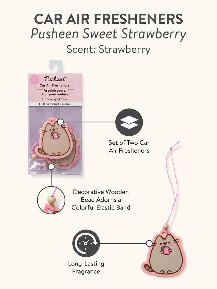 Pusheen Sweet Strawberry Car Air Freshener