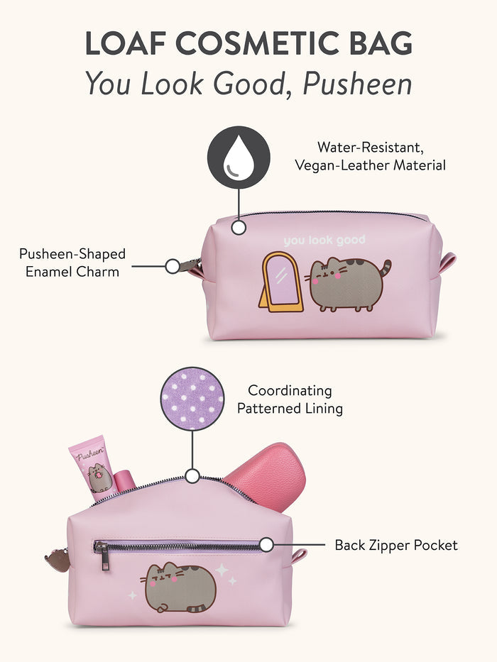 Pusheen You Look Good Loaf Cosmetic Bag