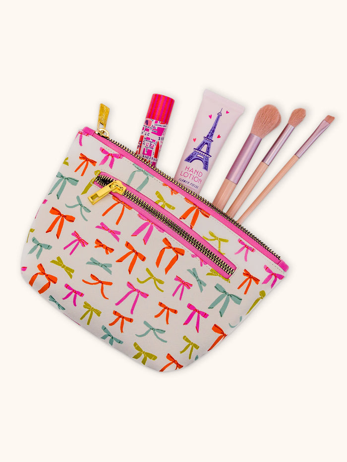 Put a Bow on It Clutch Cosmetic Bag