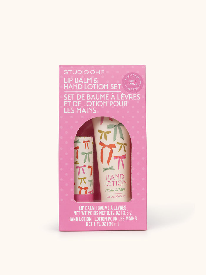 Put a Bow on It Lip Balm & Hand Lotion Set