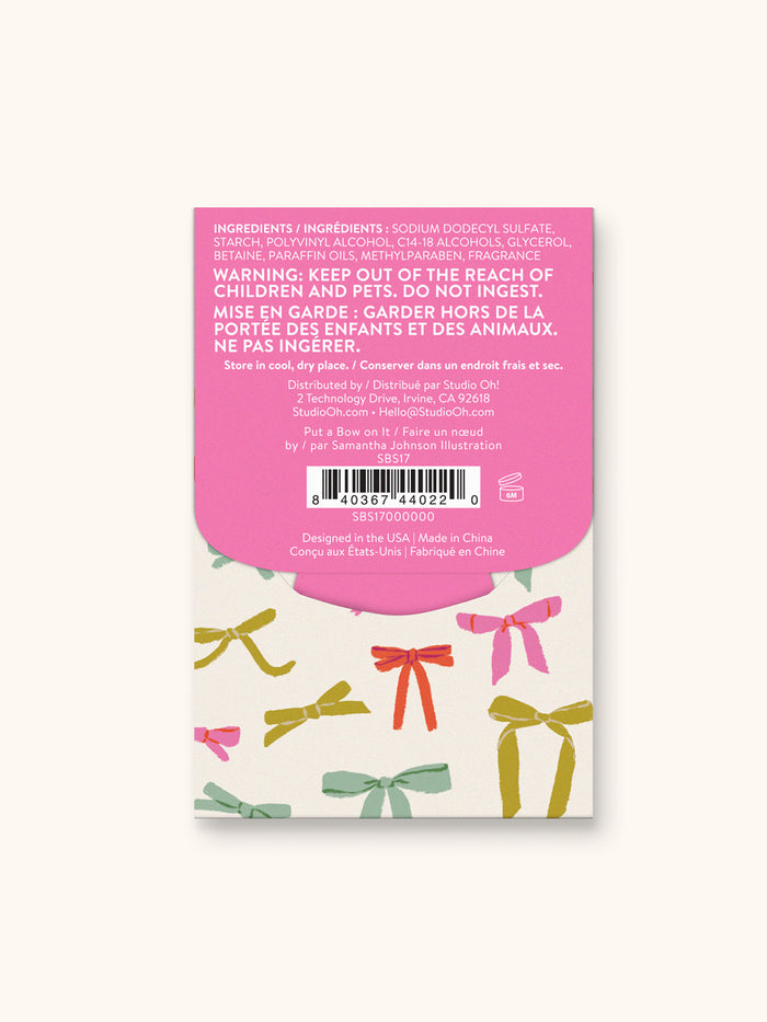 Put a Bow on It Single-Use Soap Sheets