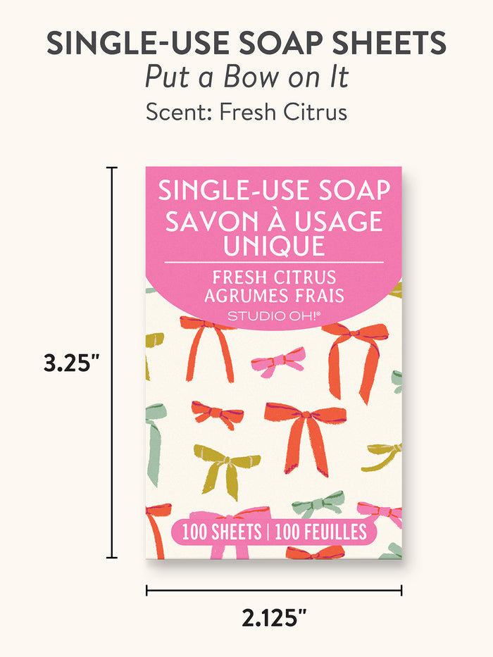 Put a Bow on It Single-Use Soap Sheets