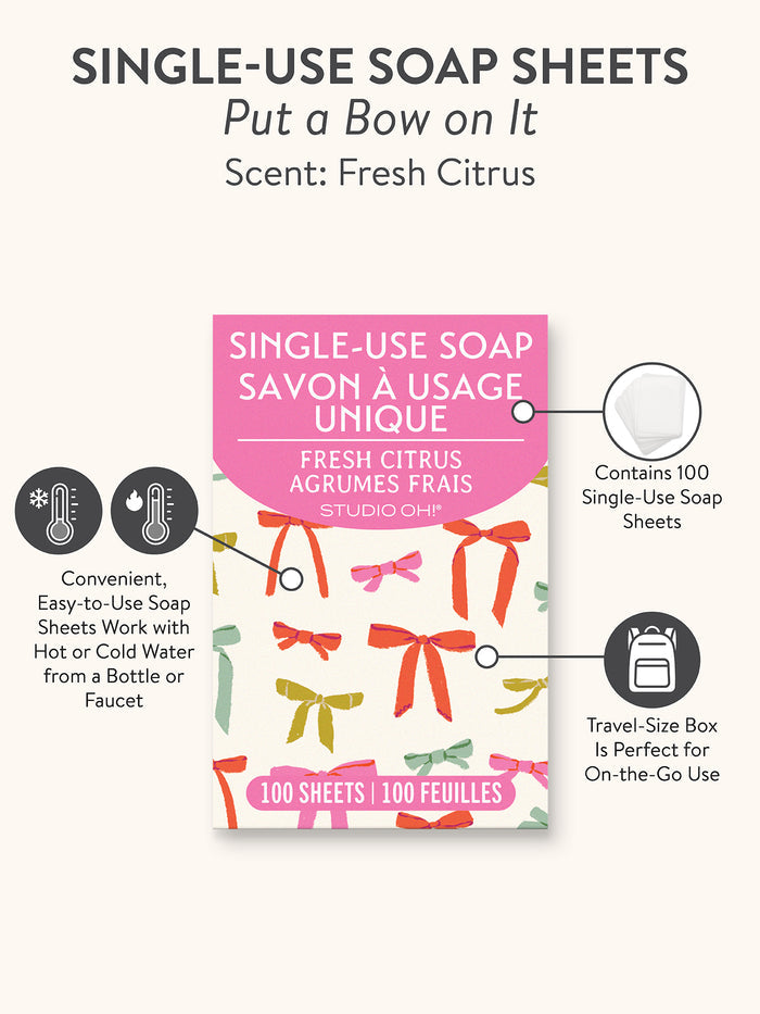 Put a Bow on It Single-Use Soap Sheets