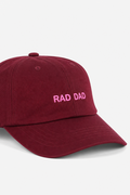 Rad Dad Cap (Burgundy w/ Pink)