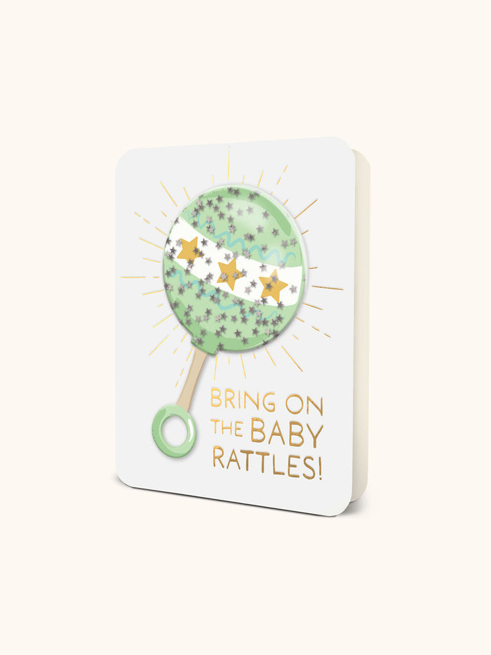 Ready to Rattle Deluxe Greeting Card