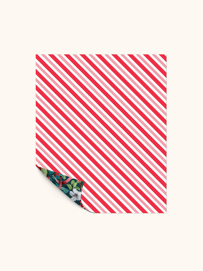 Red Ribbon Christmas Reversible Gift Wrap
