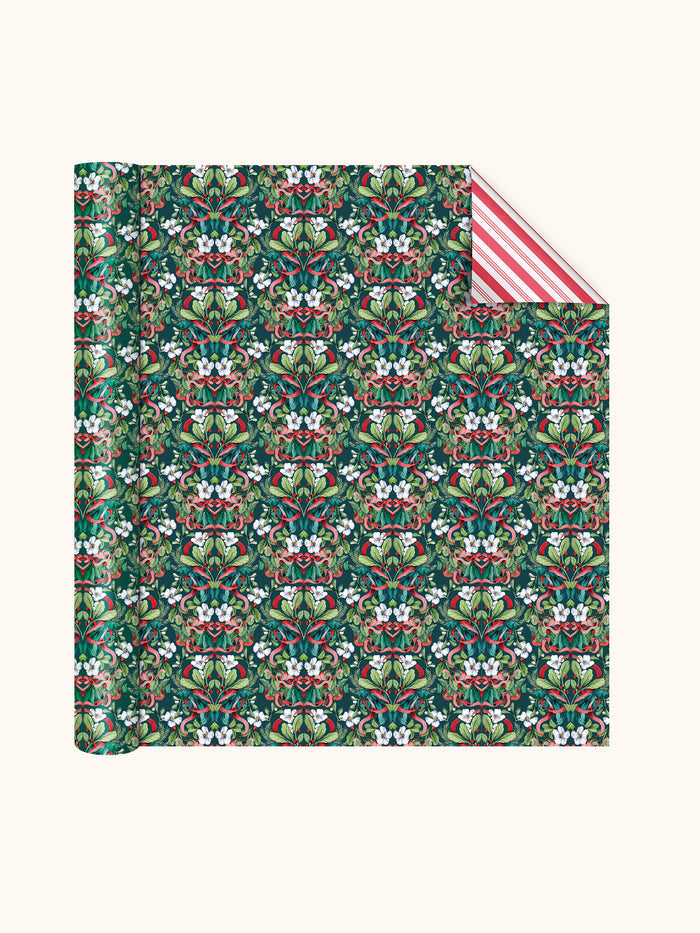 Red Ribbon Christmas Reversible Gift Wrap