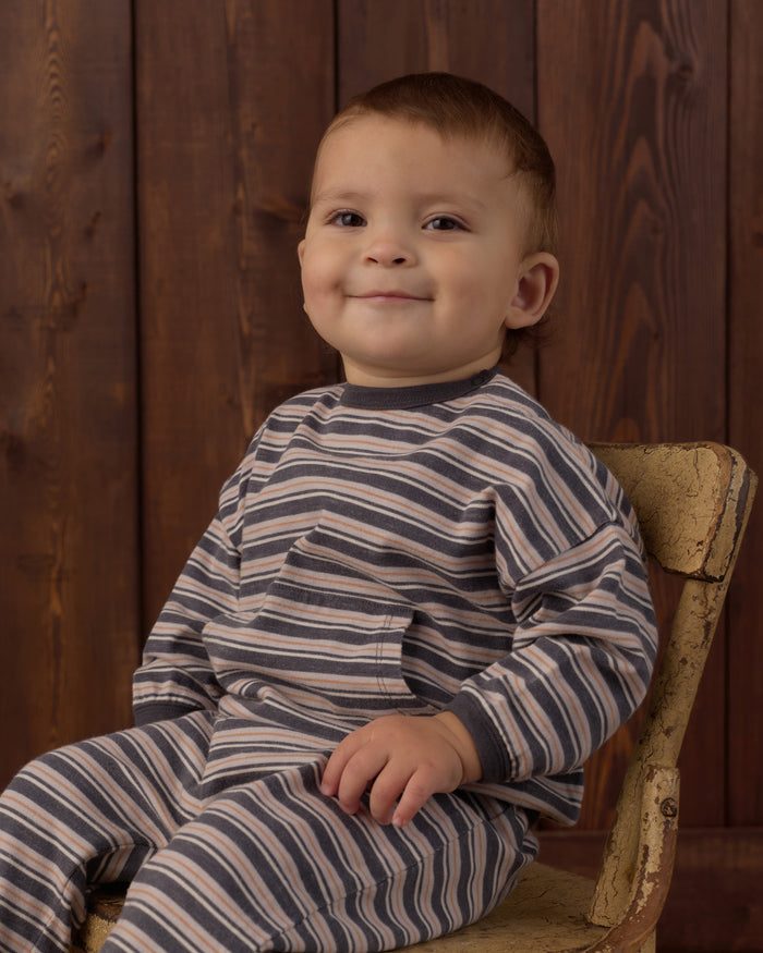 Relaxed Set (Blue Stripe)