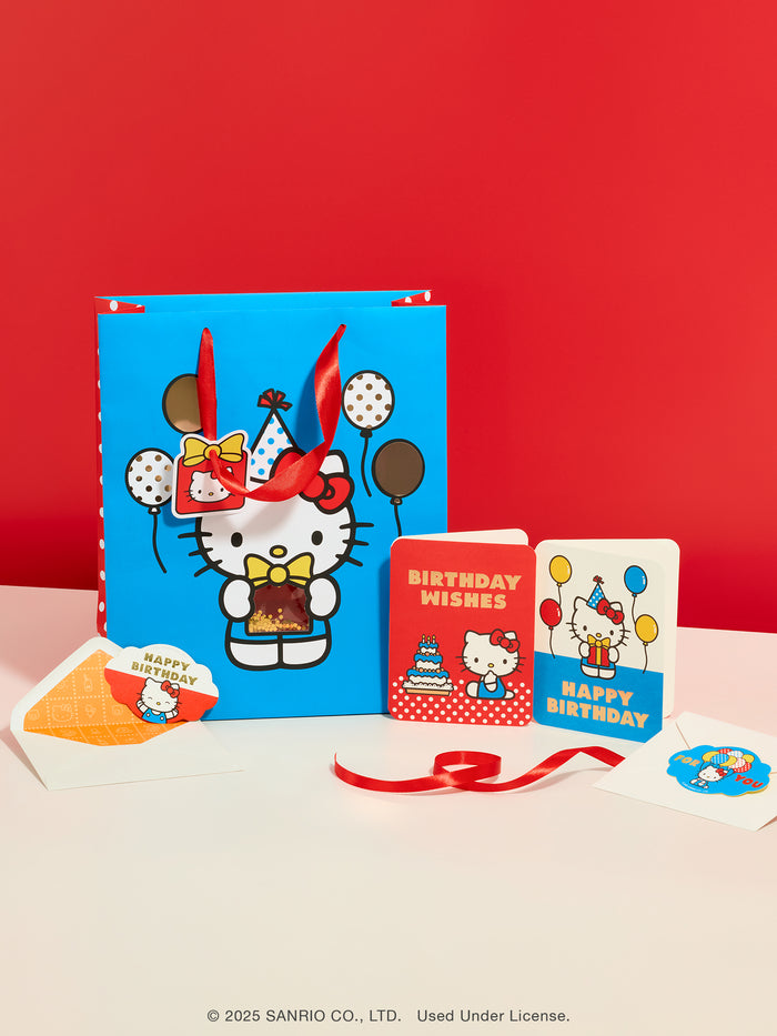Retro Hello Kitty Balloons Large Gift Bag