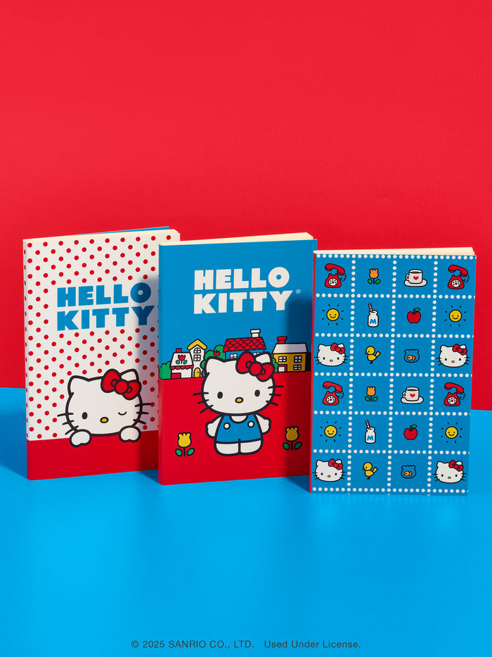 Retro Hello Kitty Boxed Mini Notebook Trio