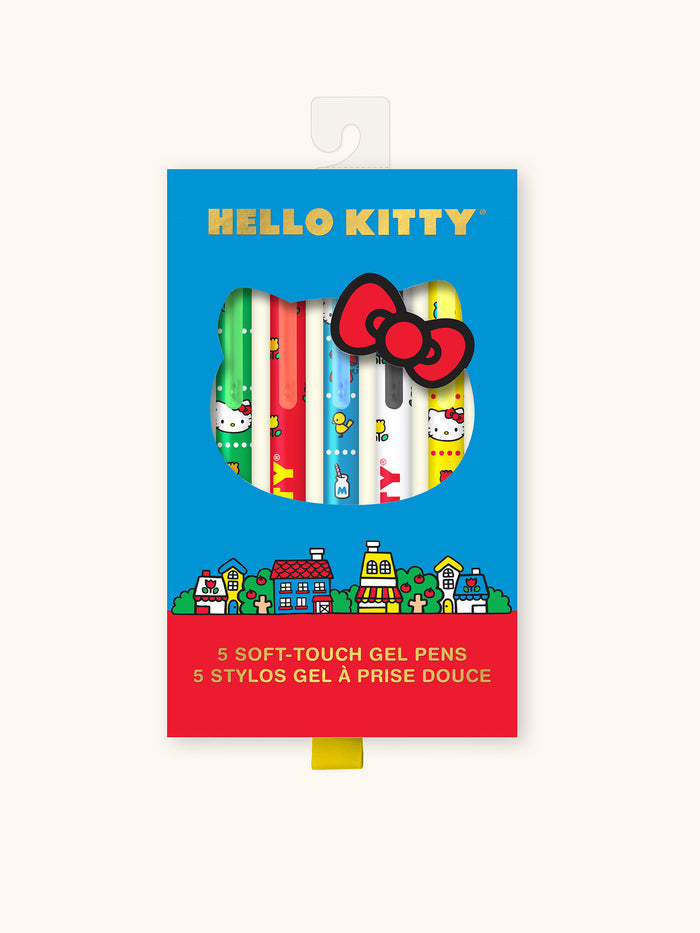 Retro Hello Kitty Soft-Touch Gel Pen Set