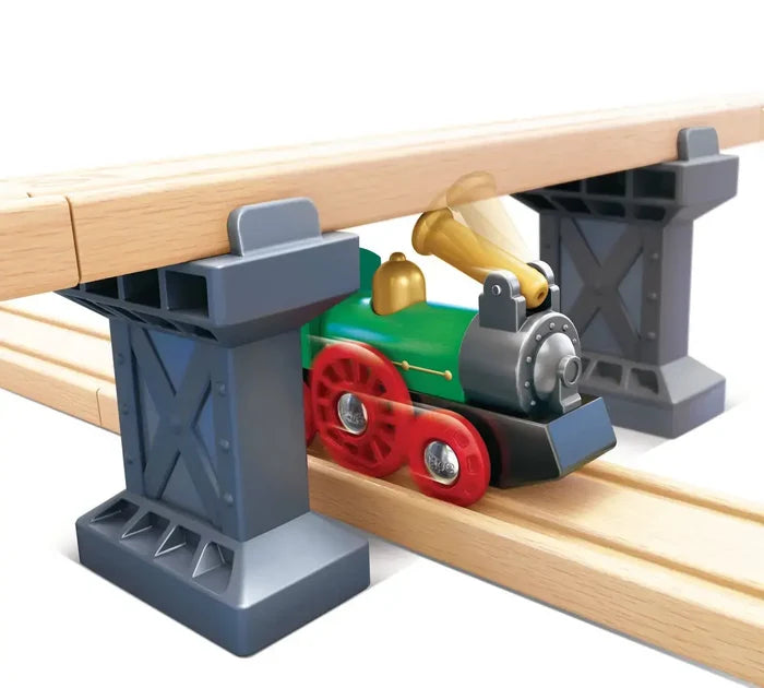 Retro Train with Foldable Chimney