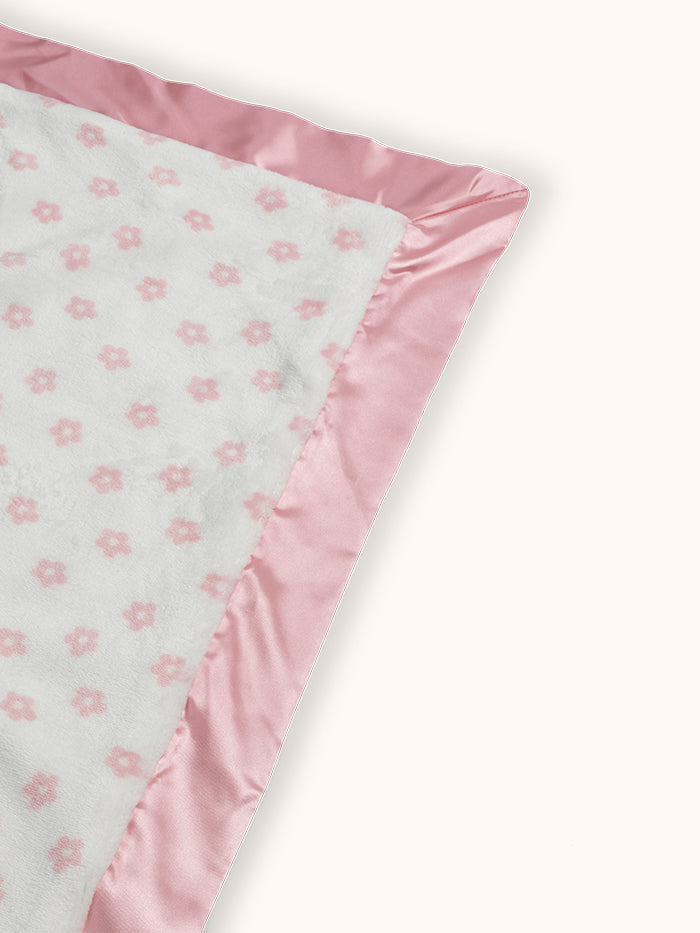 Little Miss Sunshine Reversible Blanket reverse side satin corner