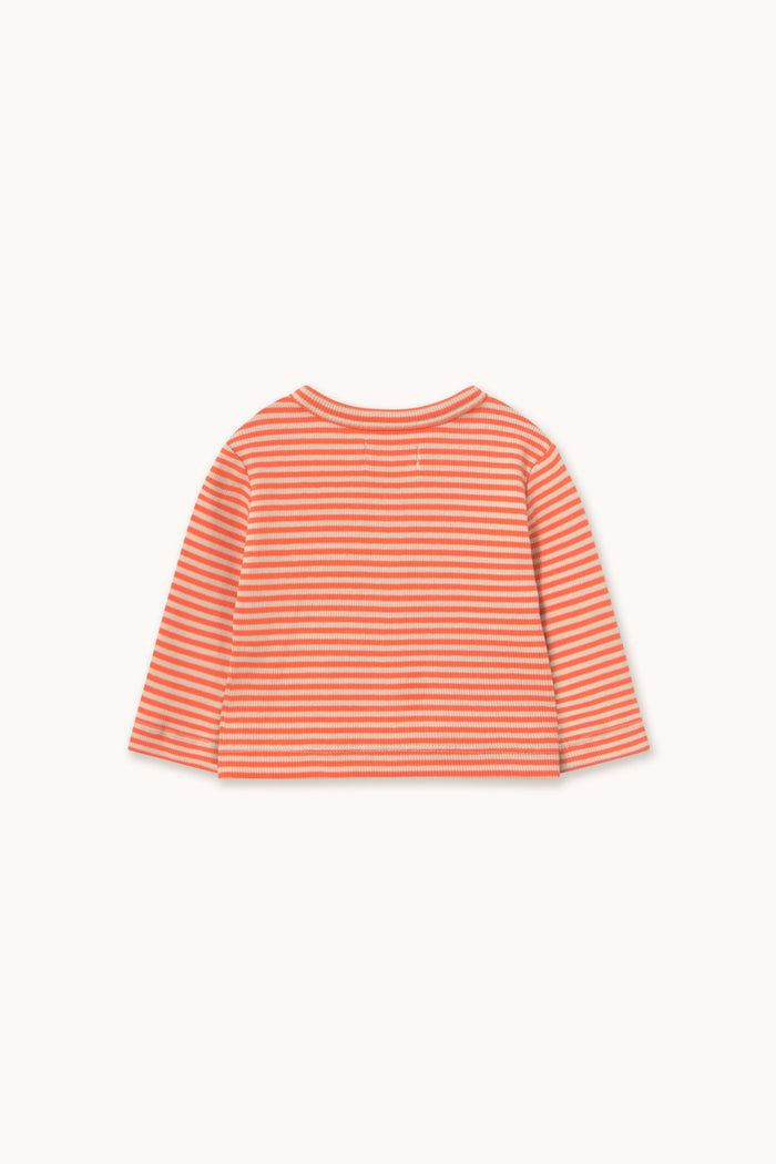 Rib Baby Jacket (Summer Red Stripes)