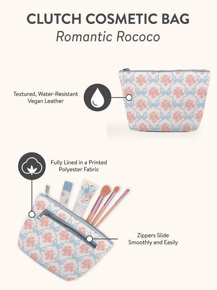 Romantic Rococo Clutch Cosmetic Pouch