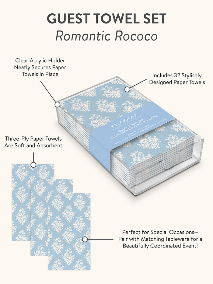 Romantic Rococo Guest Towel Set