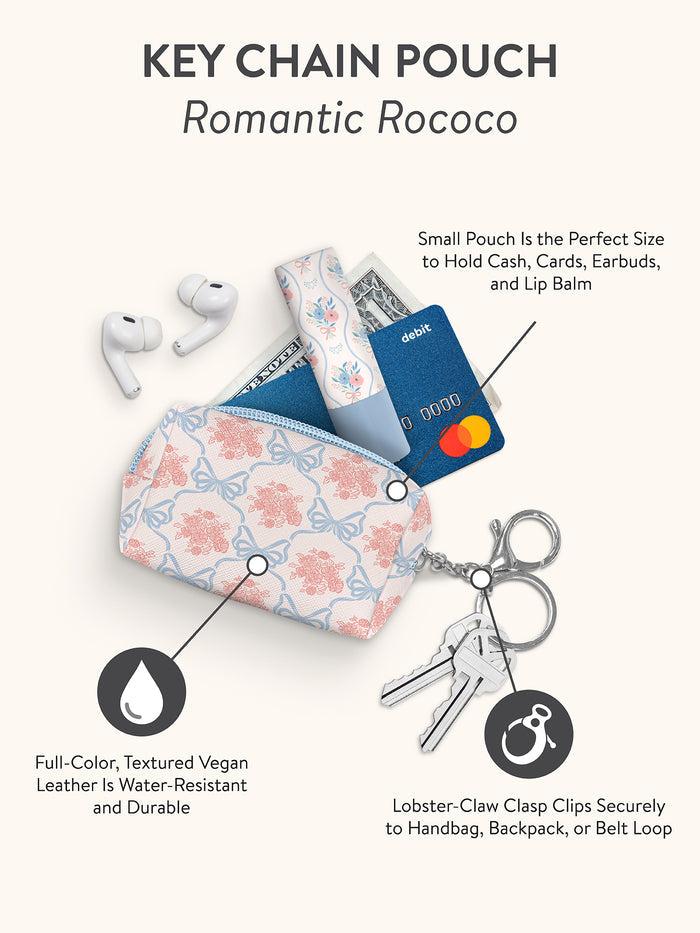 Romantic Rococo Key Chain Pouch