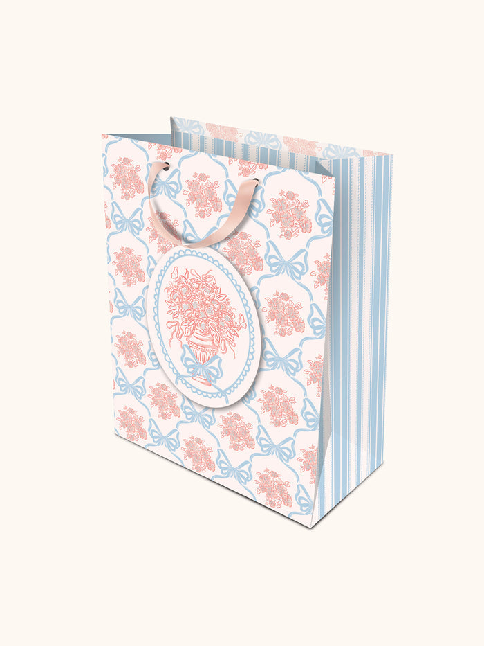 Romantic Rococo Large Vertical Die-Cut Gift Bag with Tissue