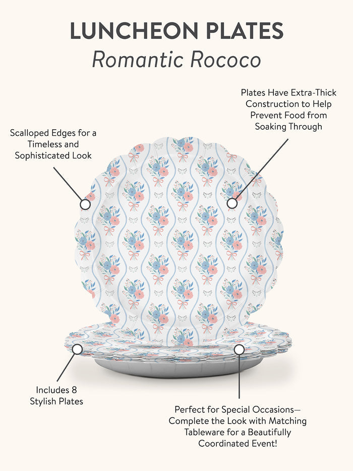 Romantic Rococo Paper Plate & Napkin Bundle