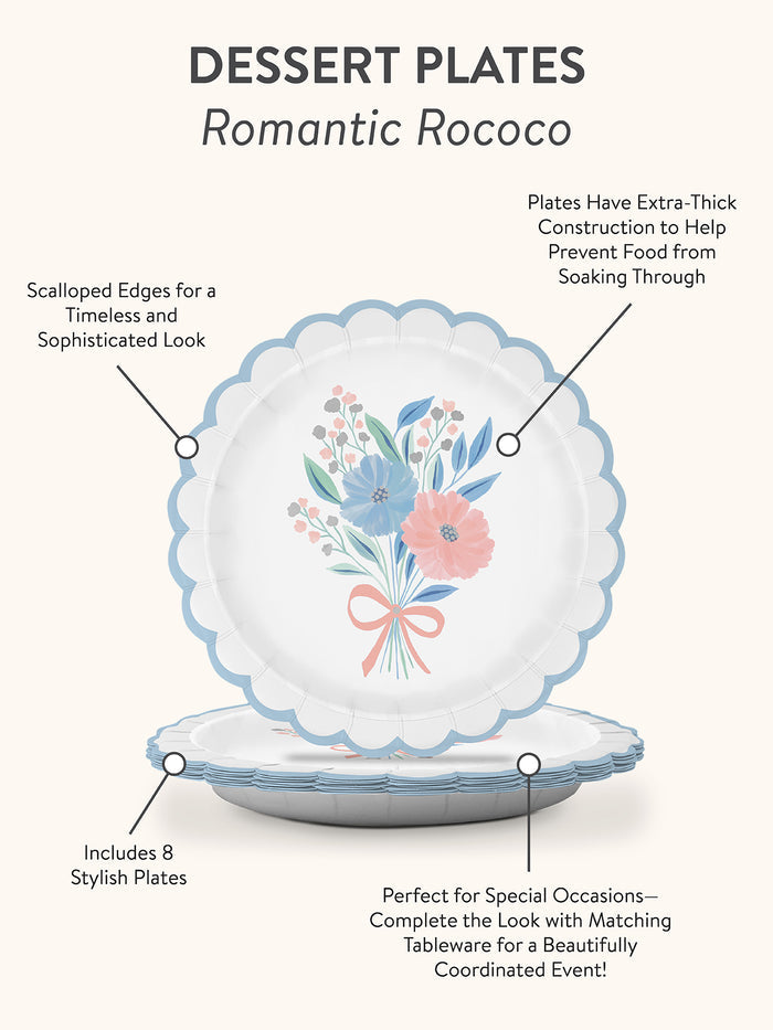 Romantic Rococo Paper Plate & Napkin Bundle