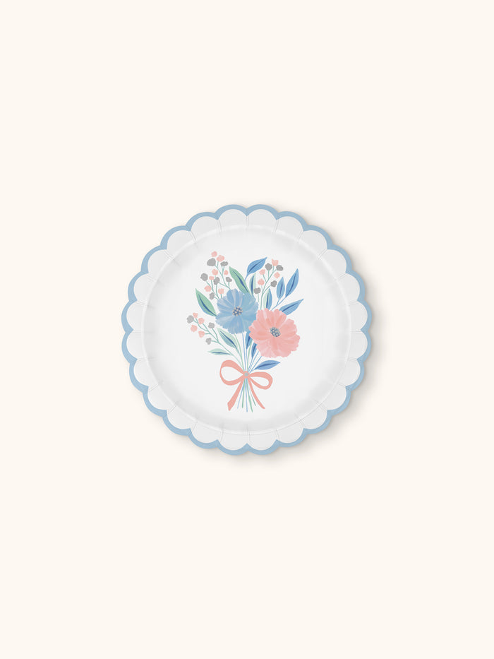 Romantic Rococo Scalloped Dessert Plates