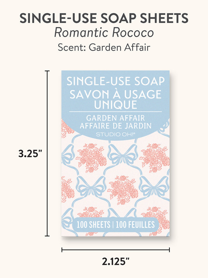 Romantic Rococo Single-Use Soap Sheets
