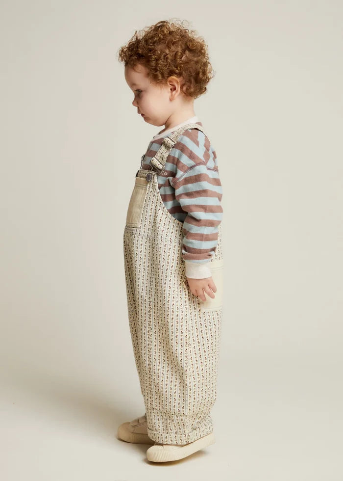 Rue Long Sleeve Tee (Choc/Puddle Stripe)