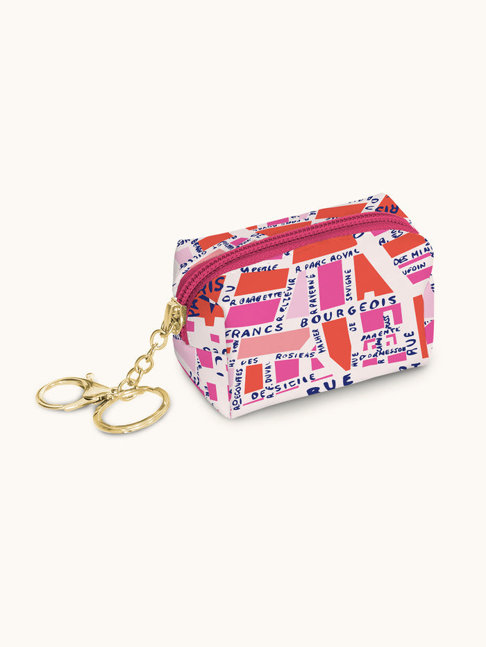 Rues De Paris Key Chain Pouch