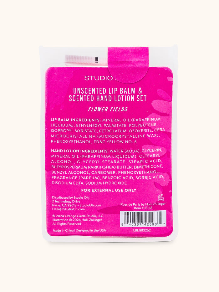 Rues de Paris Lip Balm & Hand Lotion Set