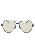 Sam Aviator Glasses (Black Metal)
