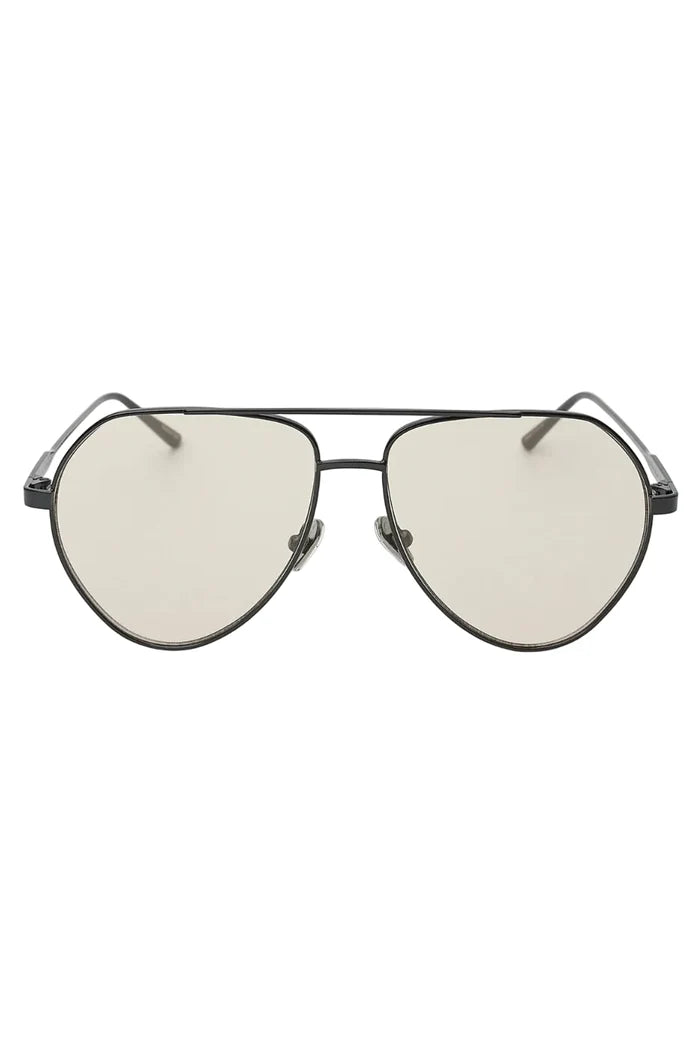 Sam Aviator Glasses (Black Metal)