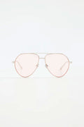 Sam Sunglasses (Silver Metal + Pink Lens)
