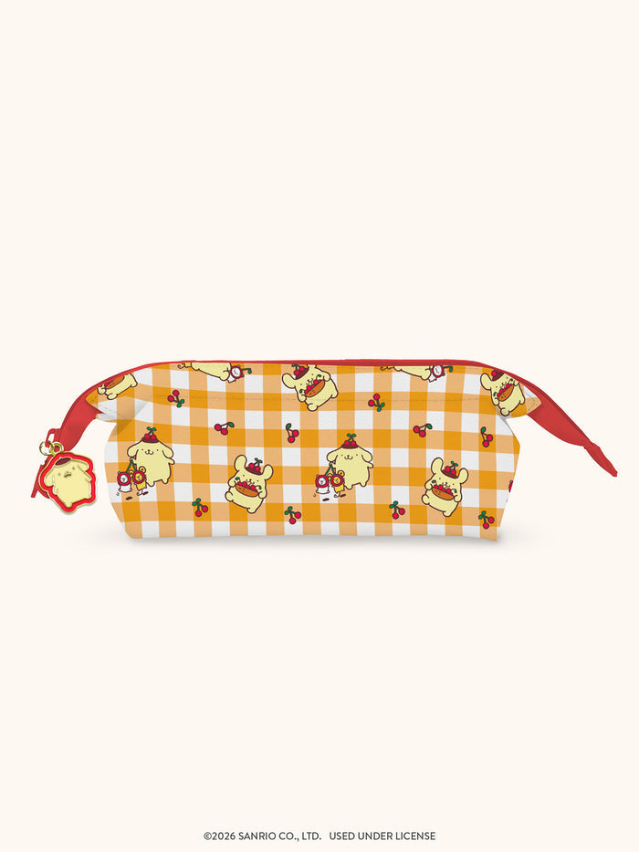 Sanrio Pompompurin Cherry Picnic Charmed Pencil Pouch