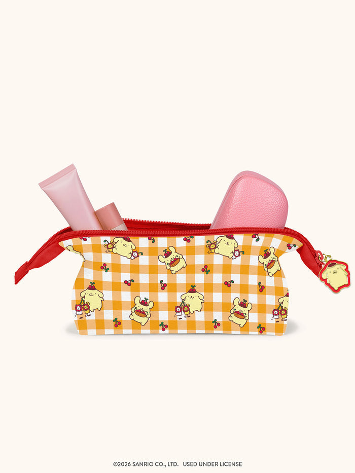 Sanrio Pompompurin Cherry Picnic Charmed Pencil Pouch