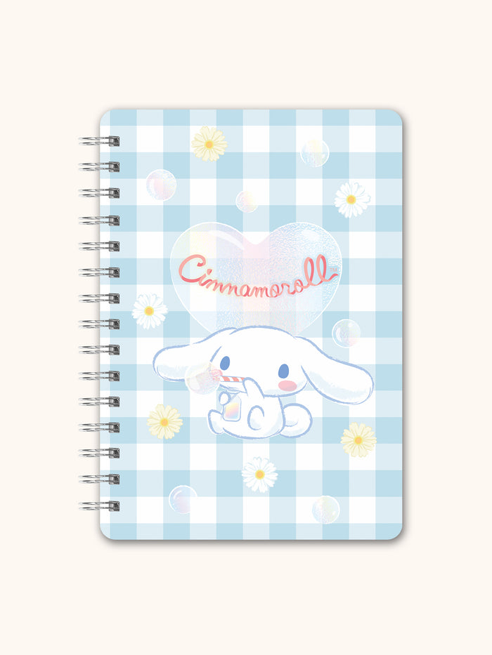 Sanrio Sweet Daisies Cinnamoroll Agatha Notebook with Pocket & Stickers
