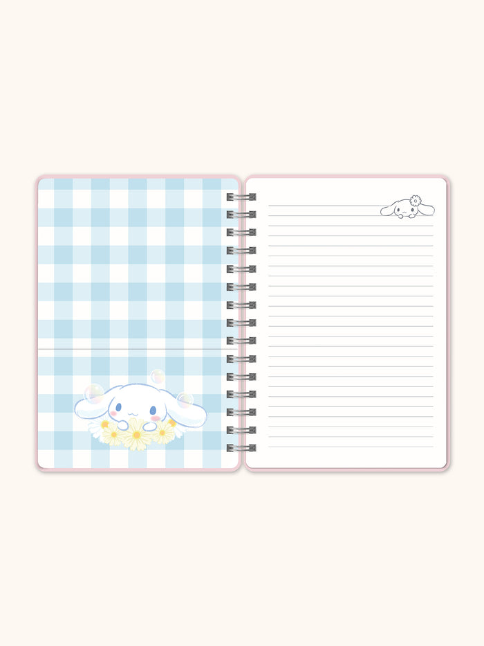 Sanrio Sweet Daisies Cinnamoroll Agatha Notebook with Pocket & Stickers