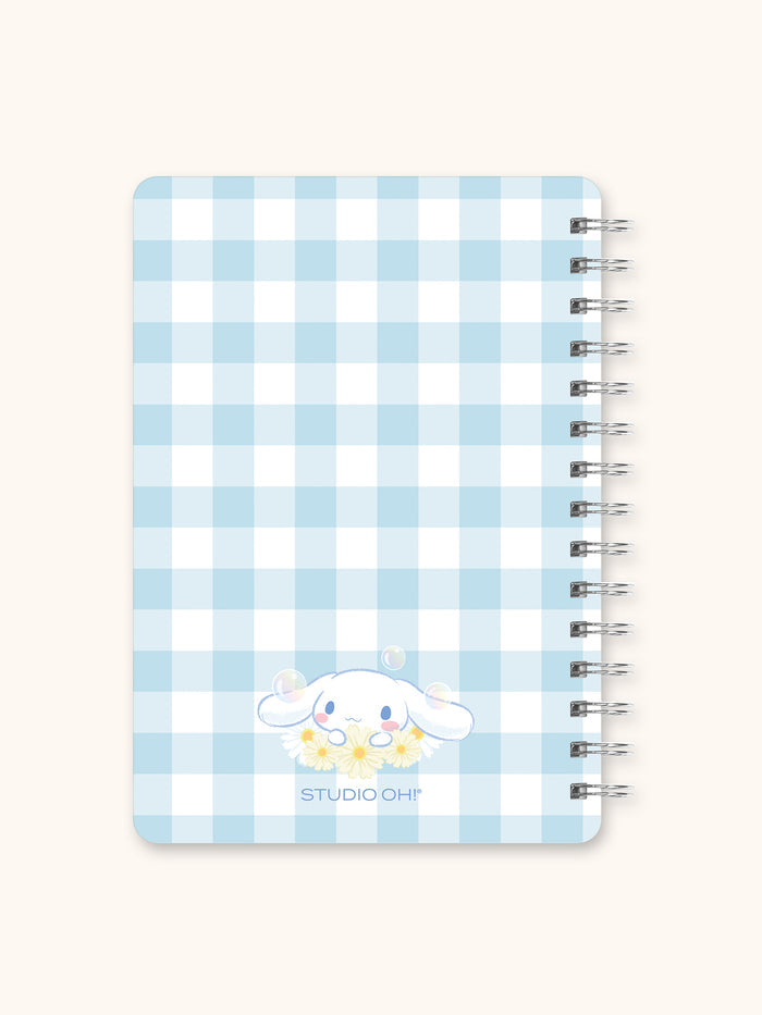 Sanrio Sweet Daisies Cinnamoroll Agatha Notebook with Pocket & Stickers