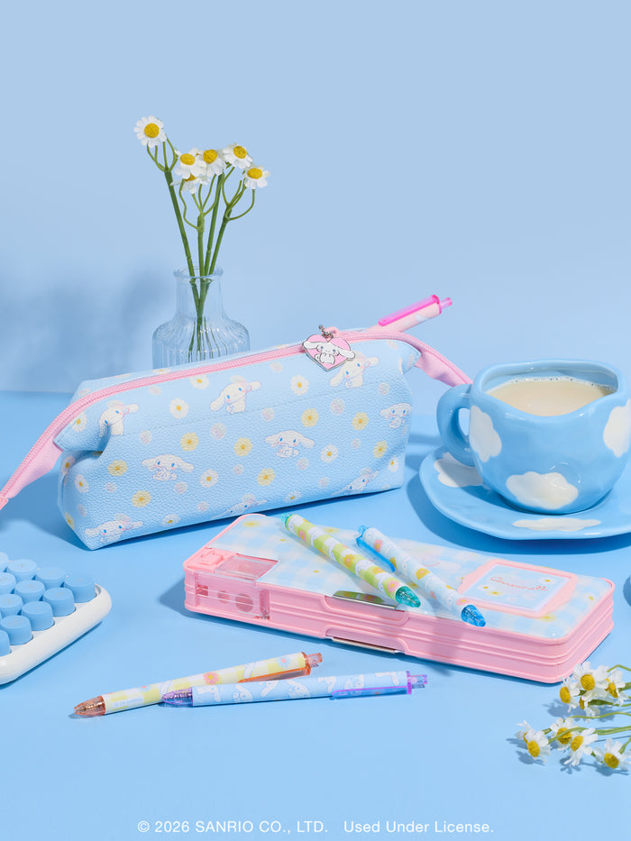 Sanrio Sweet Daisies Cinnamoroll Charmed Pencil Pouch