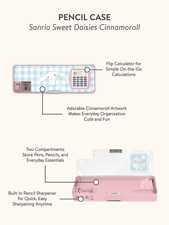 Sanrio Sweet Daisies Cinnamoroll Pencil Case
