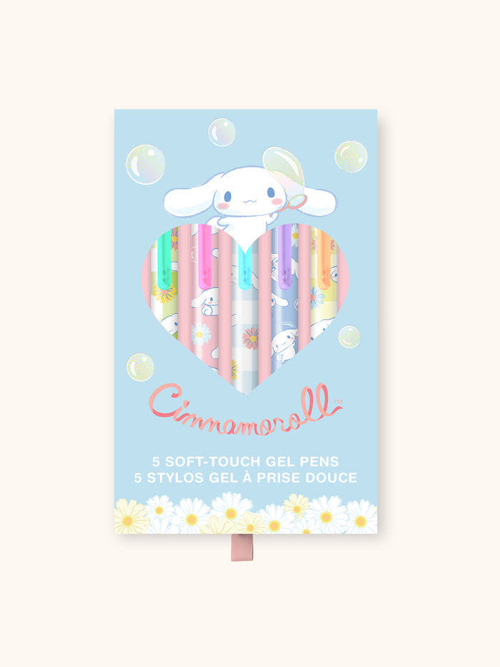 Sanrio Sweet Daisies Cinnamoroll Soft-Touch Gel Pen Set
