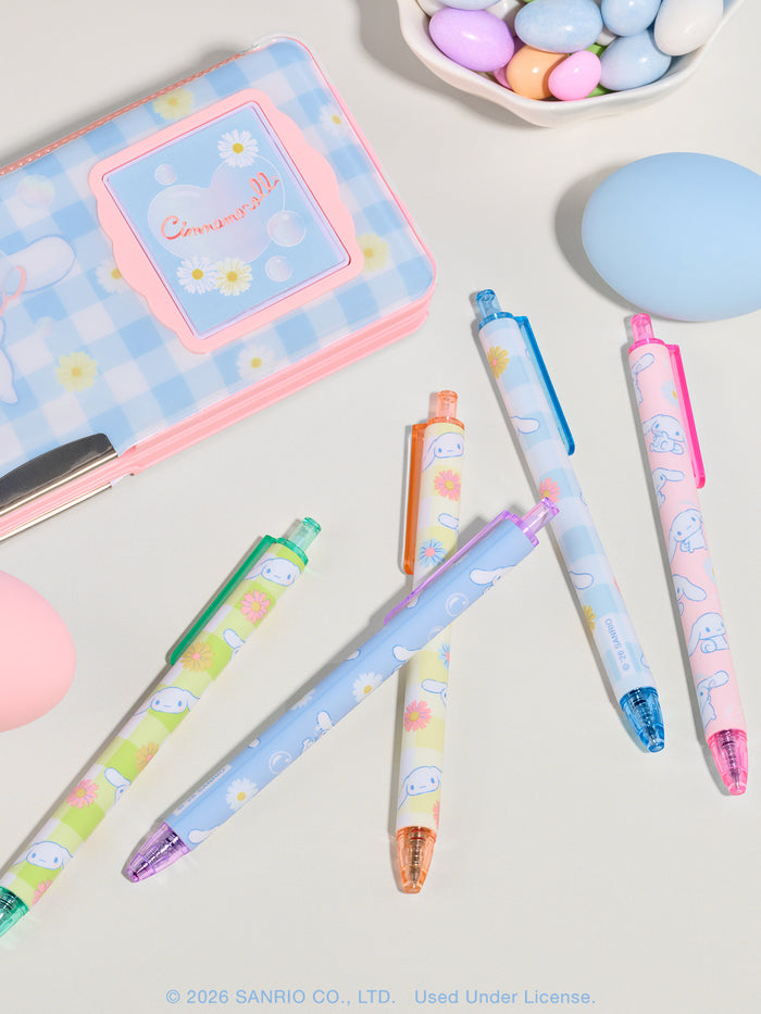 Sanrio Sweet Daisies Cinnamoroll Soft-Touch Gel Pen Set