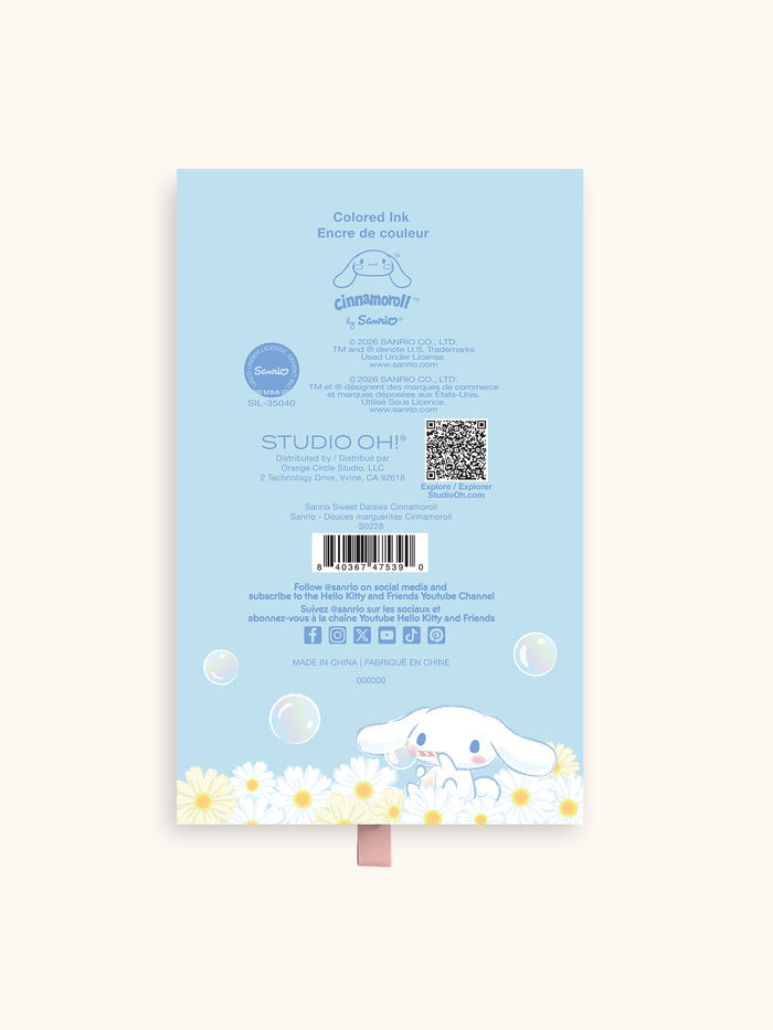 Sanrio Sweet Daisies Cinnamoroll Soft-Touch Gel Pen Set